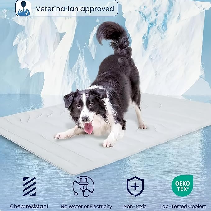 Kobolaf Dog Cooling Mat Portable Dog Cool Bed - Image 5