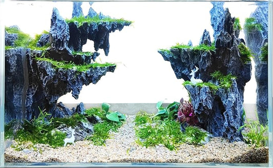 Allcolor Fish Tank Decor Rocks.Aquarium Decoration Model.Easy and Quick Solution by Allcolor