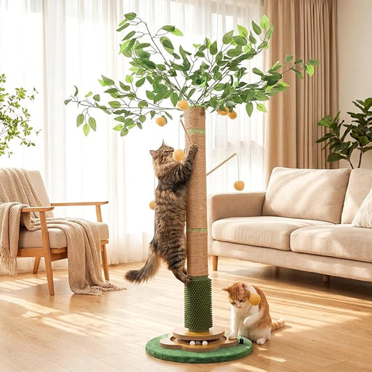 Tall Cat Scratching Post 51 Inch, Cat Scratching Post by YAQUHO