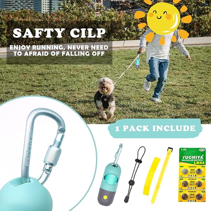 Dog Poop Bags Holder with LED Flashlight|Pet Waste Bags Dispenser - Image 4