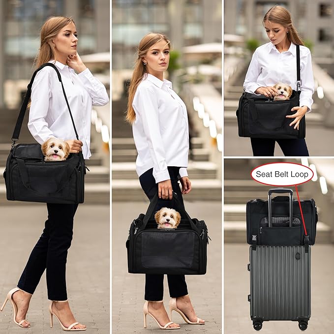 EliteField Deluxe Soft-Sided Pet Carrier, Travel Bag - Image 3