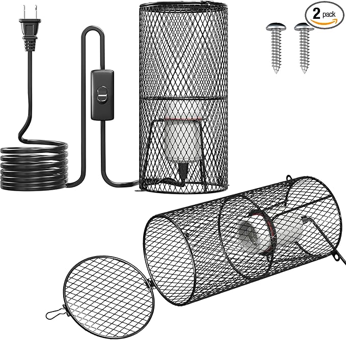2Pack Reptile Heat Lamp Guard by TobeBright