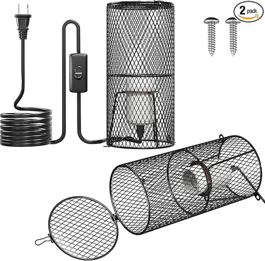 2Pack Reptile Heat Lamp Guard by TobeBright