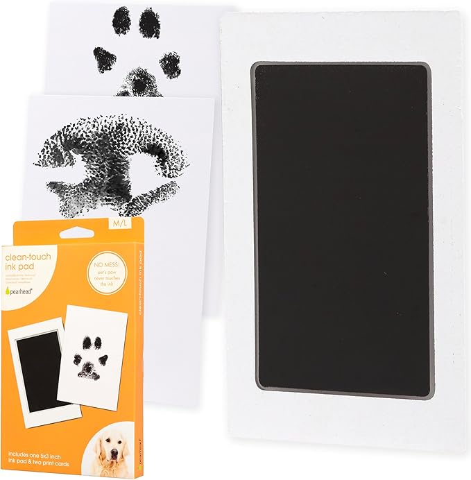 Pearhead Pet Clean-Touch Ink Pad, Medium/Large, Pet Owner, Pet Owner Must Have by Pearhead
