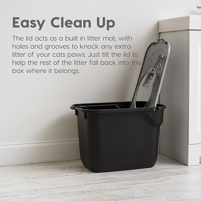 IRIS USA Cat Litter Box Large Top Entry - Image 3