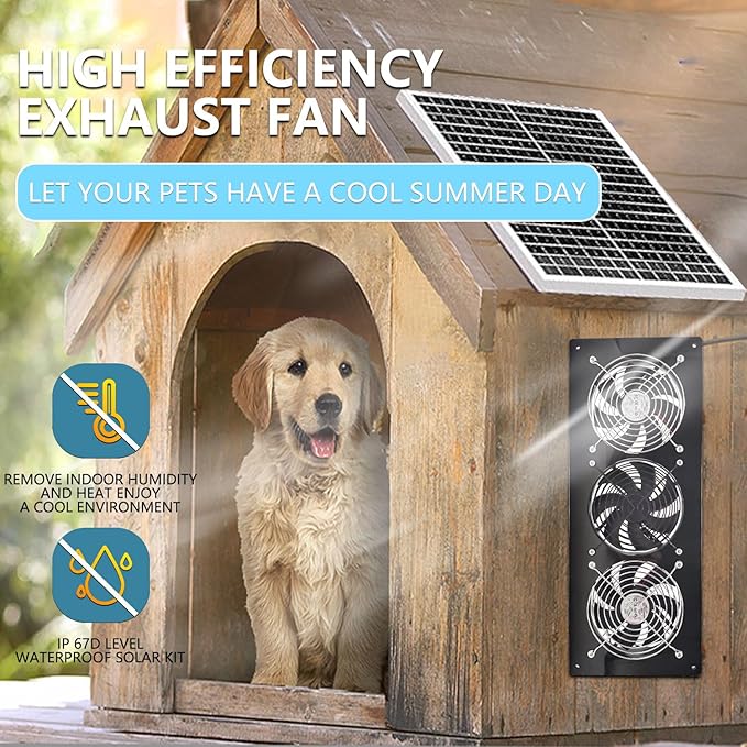 Solar Exhaust Fan, 25W Solar Panel - Image 3