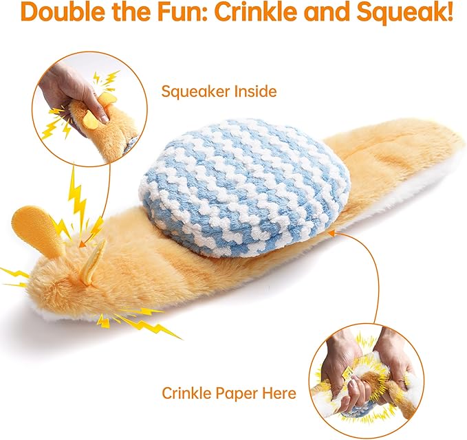 Nocciola Squeaky Dog Toys, No Stuffing Dog Toys - Image 4