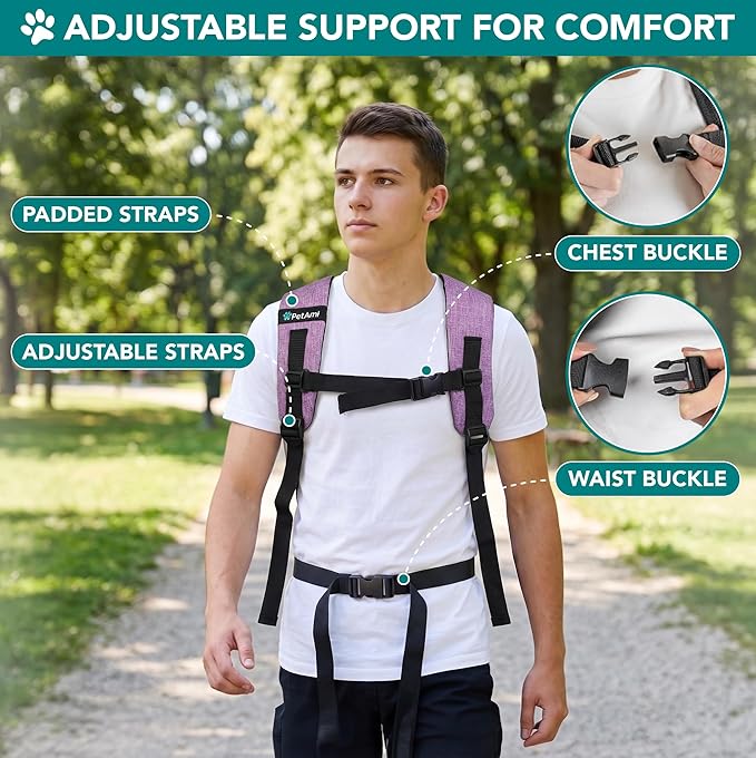 PetAmi Expandable Dog Backpack Carrier - Image 6