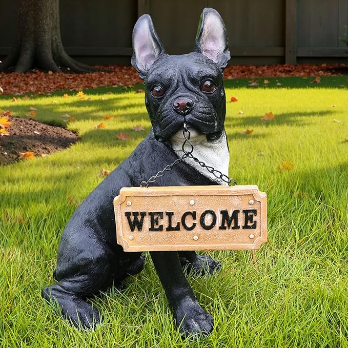 French Bulldog Dog Garden Statue by Sprgarde