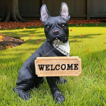 French Bulldog Dog Garden Statue by Sprgarde