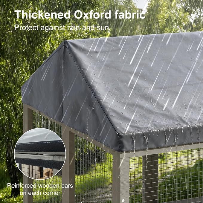TIMHAKA 71 inch Large Catio Outdoor Cat Enclosure, Cat Catio - Image 6