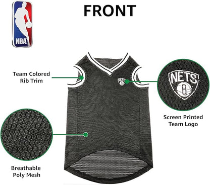 NBA PET Jersey Brooklyn NETS Basketball Dog Jersey, Small. Best Licensed - Image 6