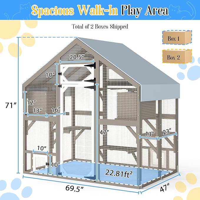 Ketive Cat Catio Outdoor Enclosure - Image 2