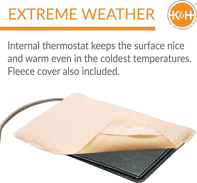 K&H Pet Products Extreme Weather Cat Heating Pad Outdoor, - Image 4