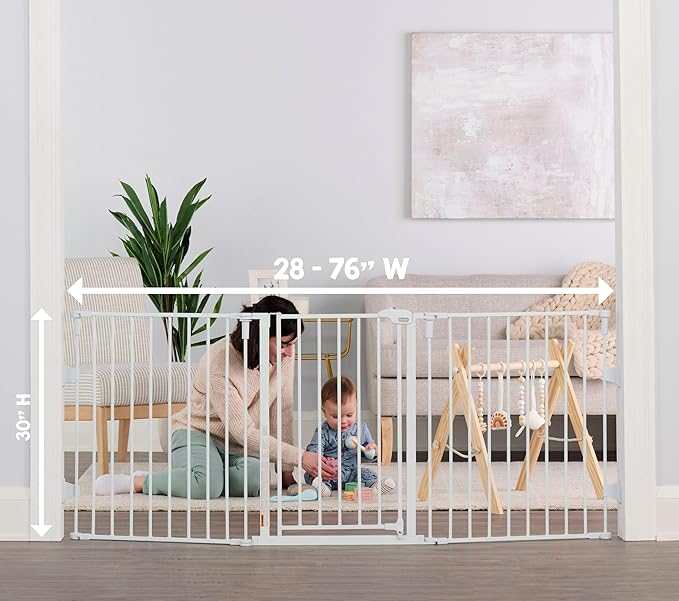 Regalo 76 Inch Super Wide Configurable Baby Gate, Includes 4 Pack of Wall - Image 2