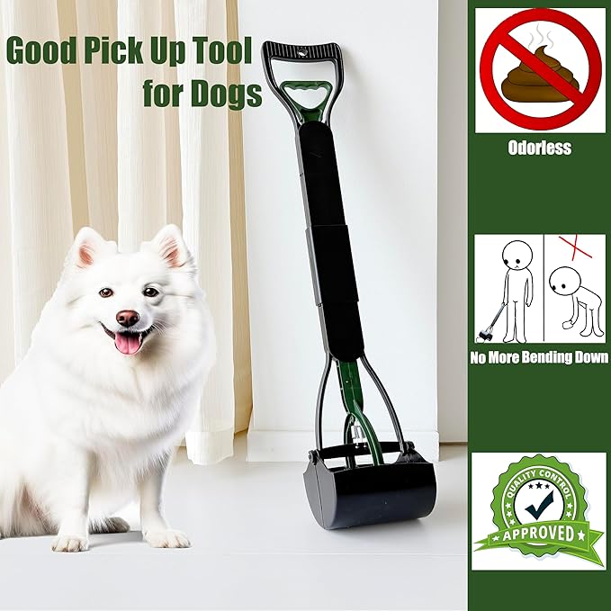 ienjoyed Dog Pooper Scooper for Large Medium & Small Dogs Heavy Duty, Long - Image 5