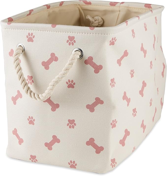 Bone Dry Pet Storage Collection Paw and Bone Print, Small Rectangle by BoneDry