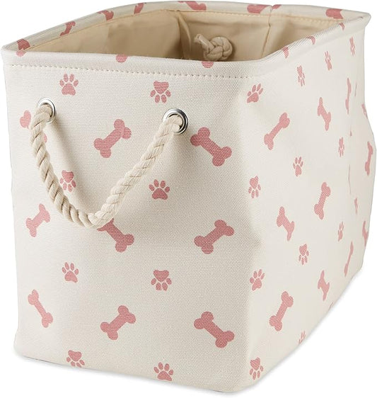 Bone Dry Pet Storage Collection Paw and Bone Print, Small Rectangle by BoneDry