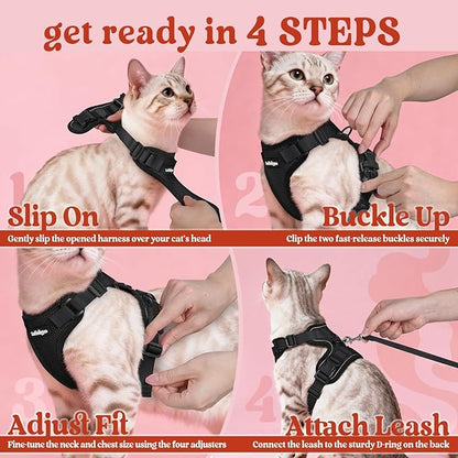 rabbitgoo Cat Harness and Leash Set, Escape Proof Vest Harness - Image 8