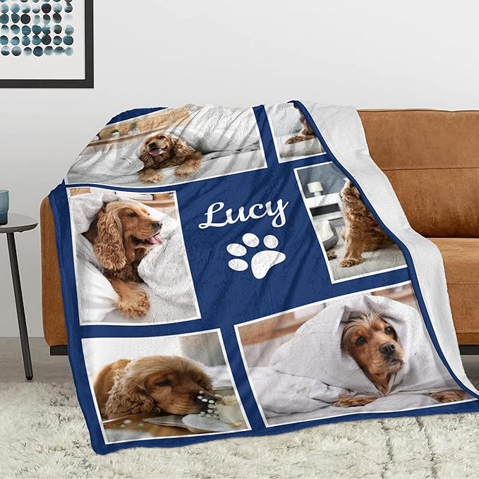 Personalized Pets Blanket with Photos, Custom Blanket - Image 2