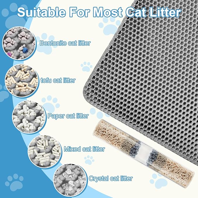 Double Layer Honeycomb Ultra Soft Cat Litter Mat - Image 2