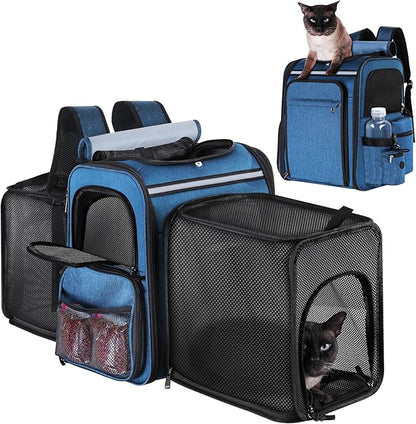 Cat Carrier Backpack for Travel, Dog Carrier Backpack for Large cat, Small Dogs by GROXKOX