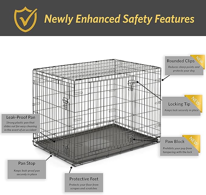 Midwest Homes for Pets 42-Inch New World Crate for Large Breeds, 71-90 lbs - Image 4