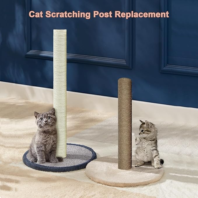 Cat Scratching Post Replacement Pole, Natural Sisal Cat Tree Replacement Parts - Image 5