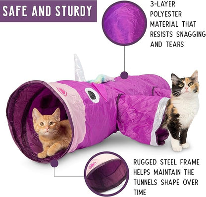 Pet Craft Supply Magic Mewnicorn Multi Cat Tunnel Boredom Relief Toys - Image 2
