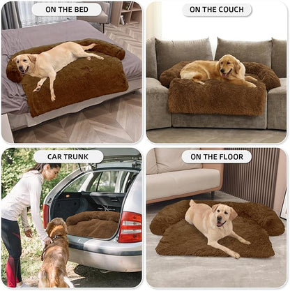 GGIB Calming Dog Bed Fluffy Plush Dog Mat - Image 6