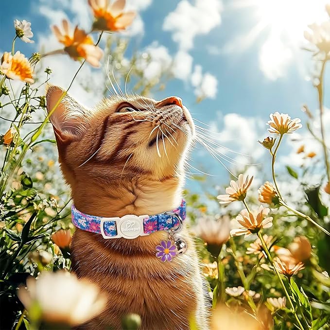 2 Pack Floral Cat Collars - Image 5