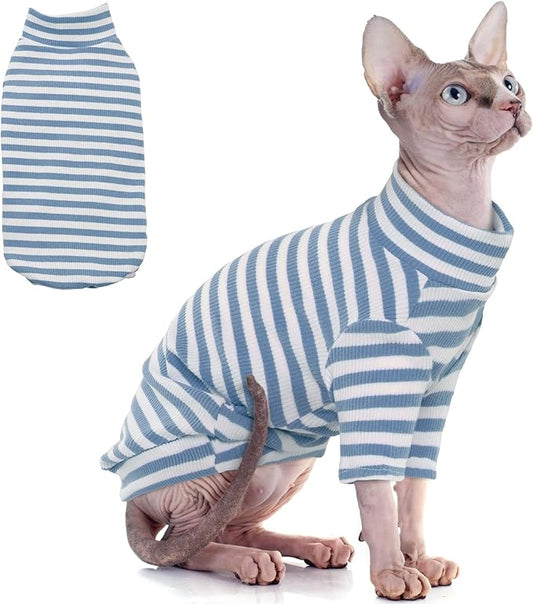 PUMYPOREITY Sphynx Cat Clothes, Soft Hairless Shirt by PUMYPOREITY
