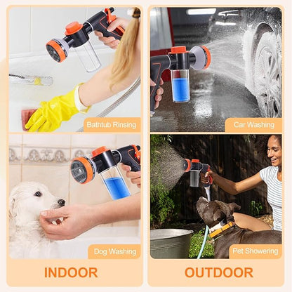 Dog Shower Attachment with Metal 3-Way Shower Diverter & 10inches Shower Hose - Image 6