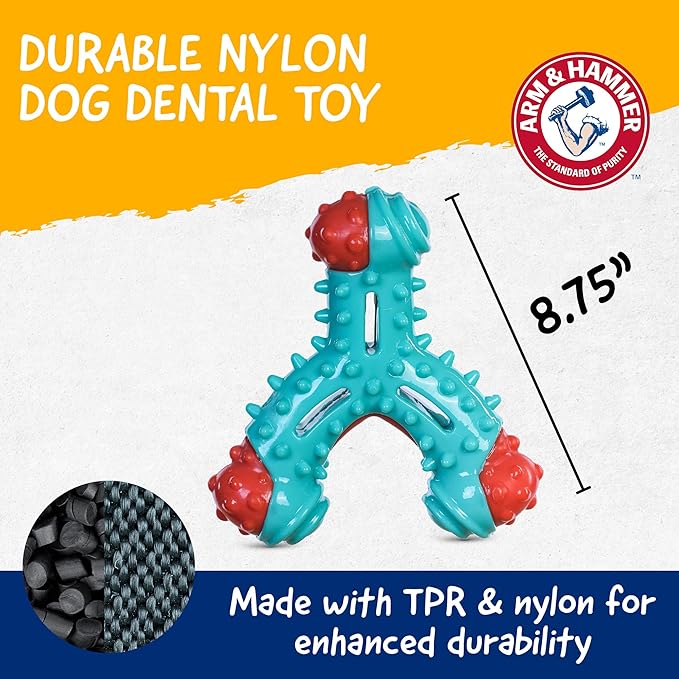Arm & Hammer for Pets Nubbies Wishbone Dog Dental Toy Chicken Flavor Baking - Image 6
