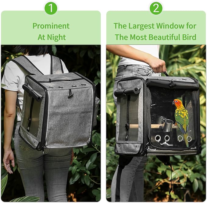 Sanmoncare Bird Carrier for Car Travel - Image 4