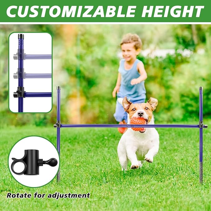 Dog Agility Course Backyard Set, Metal Dog Agility Training Equipment - Image 3