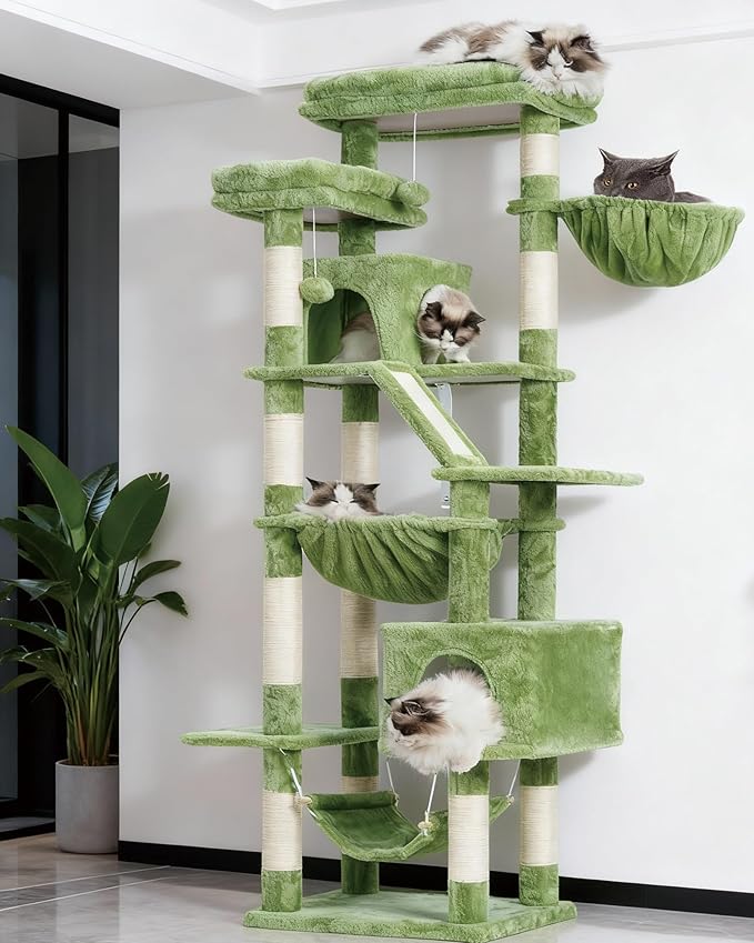 Heybly Cat Tree, 71-Inch Tall Tower - Image 2