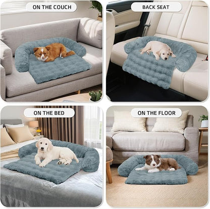 GGIB Dog Couch Cover Calming Plush Dog Bed Mat - Image 6