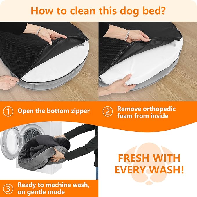 Dwanton Orthopedic Dog Bed for Large Dogs - Image 7
