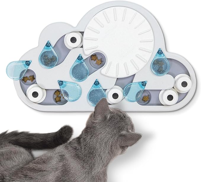 Catstages Nina Ottosson Rainy Day Puzzle & Play Cat Puzzle Feeder – Interactive by Catstages