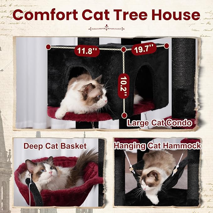 Gitelsnour Gothic Cat Tree, Cat Tower - Image 5