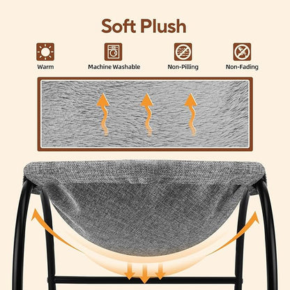 LIFLIX Raised Cat Hammock Bed, Pet Bed - Image 4