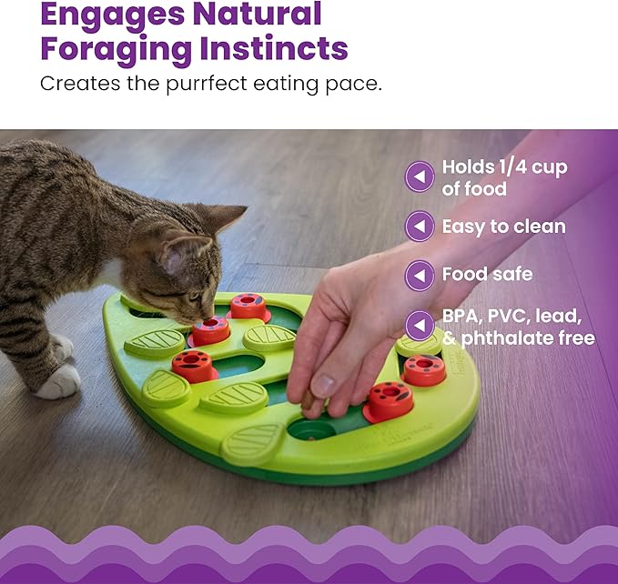 Catstages Nina Ottosson Buggin’ Out Puzzle & Play Cat Puzzle Feeder – - Image 4