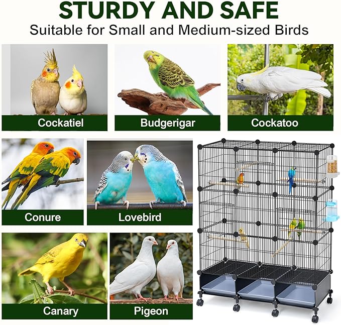 VISCOO Encrypted Bird Cage, - Image 5