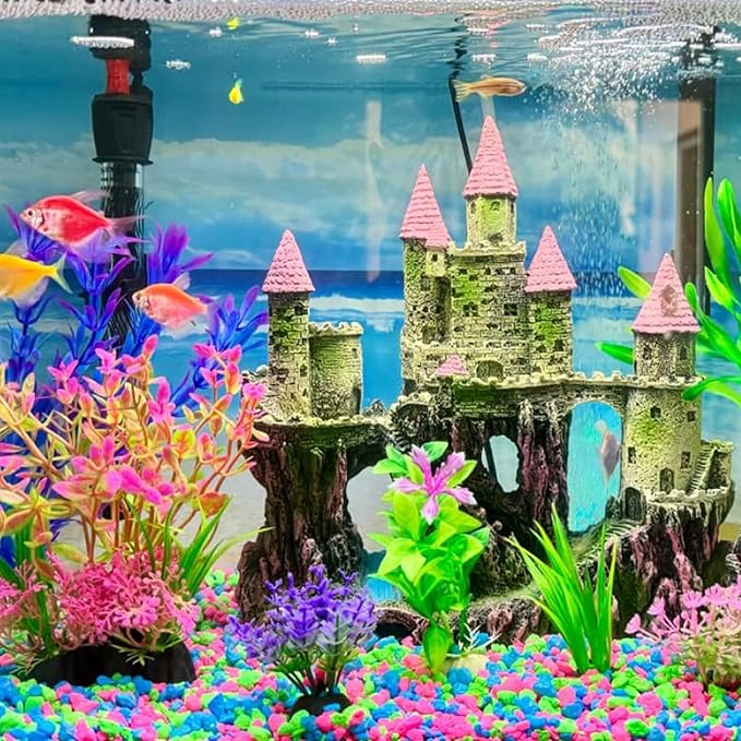 Aquarium Castle Decorations, Resin Castle - Image 2