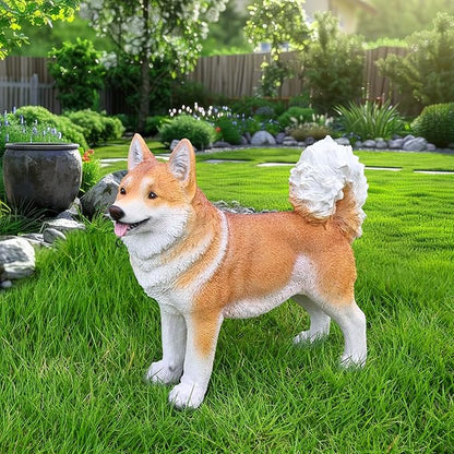 Shiba Inu Dog Garden Statue - Image 8