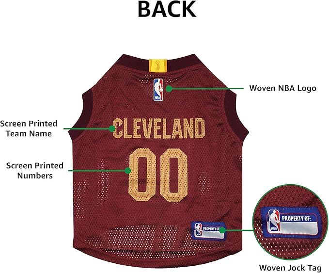 NBA CLEVELAND CAVALIERS DOG Jersey, Small - Image 7