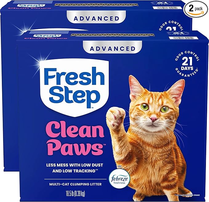 Fresh Step Advanced Clean Paws Multi Cat Clumping Cat Litter by FreshStep