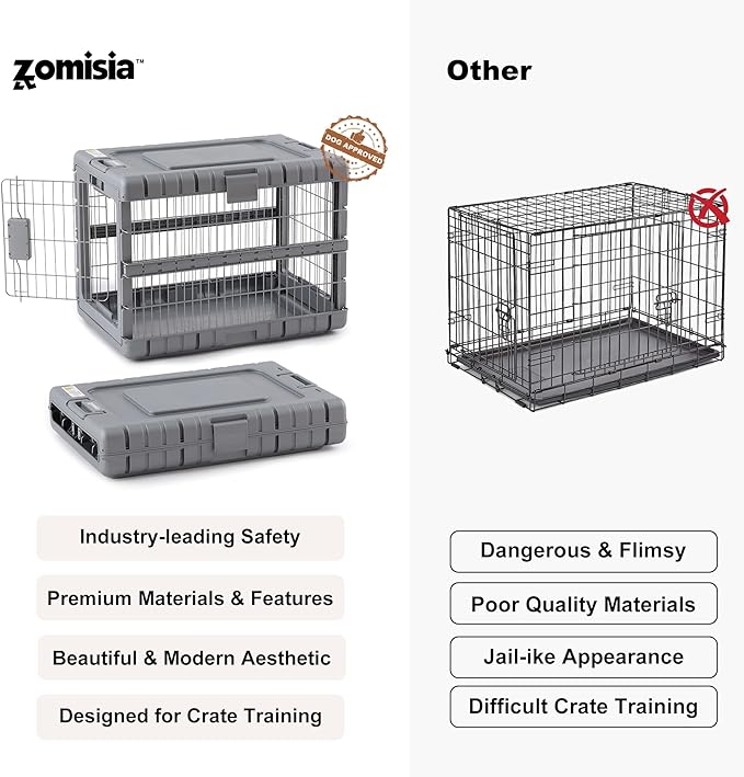 ZOMISIA Collapsible Dog Crate for Large Dogs - Image 7