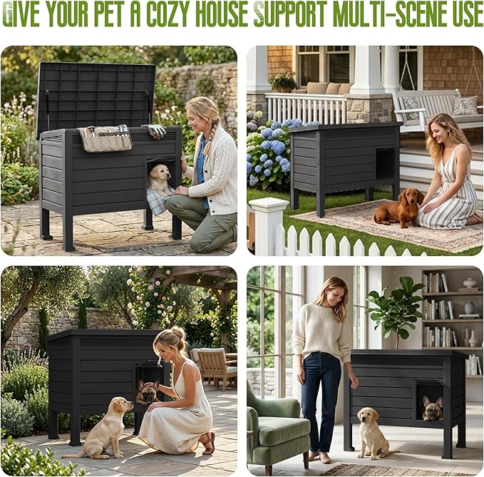 DRATO Indoor & Outdoor Resin Dog House - Image 8
